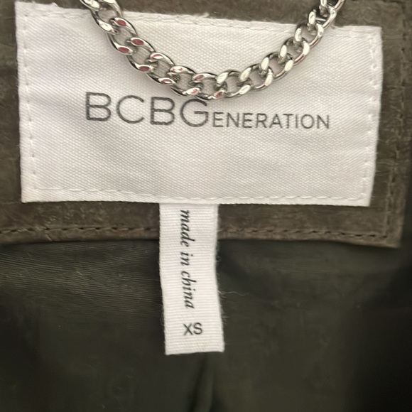 FINAL DROP! 💸BCBG Suede motorcycle jacket - Picture 3 of 8